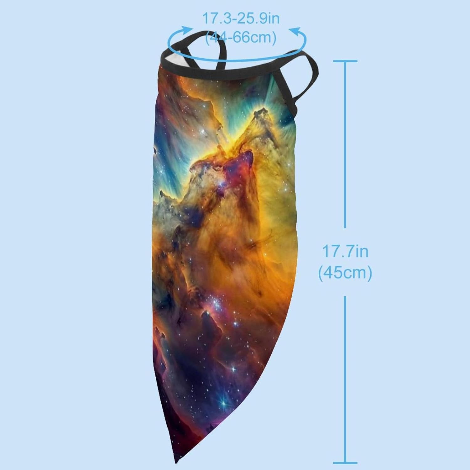 4 Pack Galactic Nebula Starscape1 Fishing Neck Gaiter - UV Face Mask Sun Protection for Men & Women