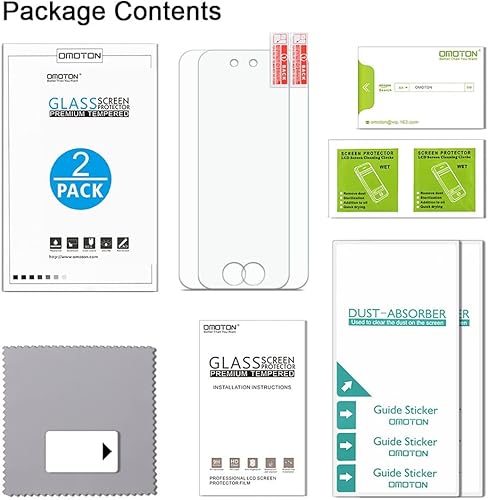Miniatura 3 de Omoton 3306811ultrafino de 02mm Protector de visualización de vidrio templado para iPod Touch 6ta generación 2unidades