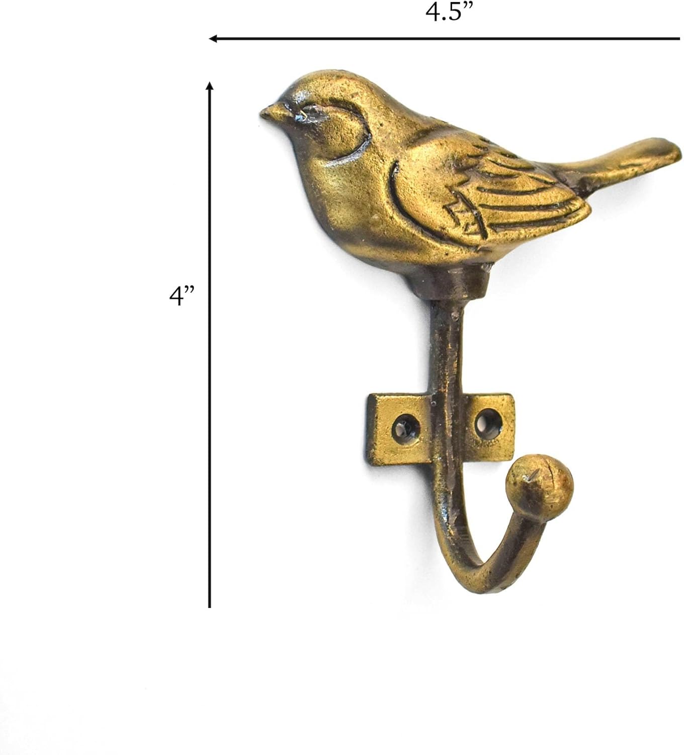 Bird Wall Hook Antique Animal Bird Iron Hook Vintage Iron Coat Hook Hanger for Hanging Coat Towel Hat Bags Cups Wall Mounted - 1 pc