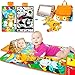 Inbeby Tummy Time Toys,3-in-1 Tummy time Mat & Baby Mirror & Pillow- High Contrast Black and White Baby Toys for Early Education and Development,Newborn Infant Activity Mat Set for 0 3 6 12 Month