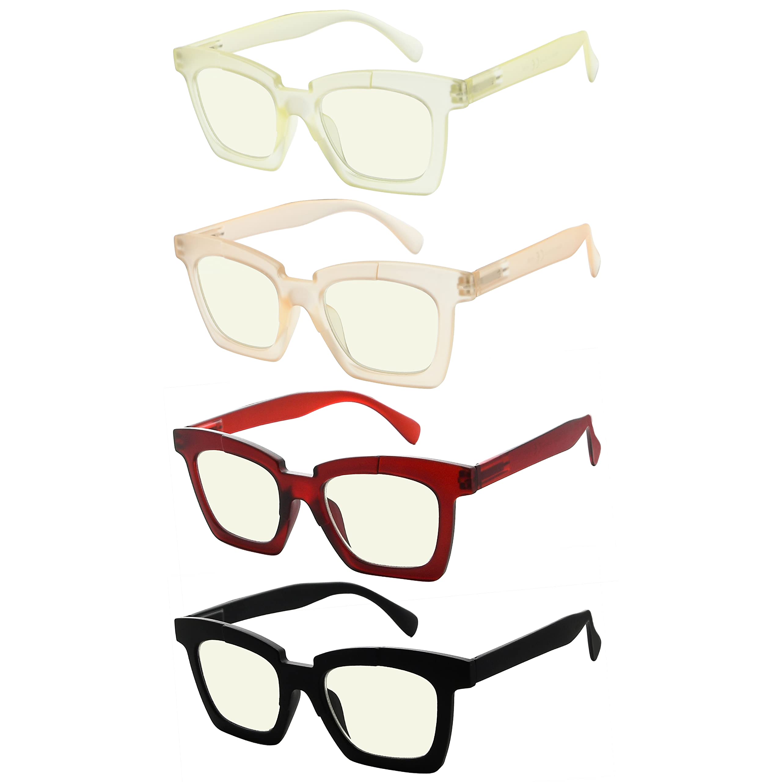 Eyekepper Reading Glasses Women 4-Pack Stylish Eyeglasses Readers