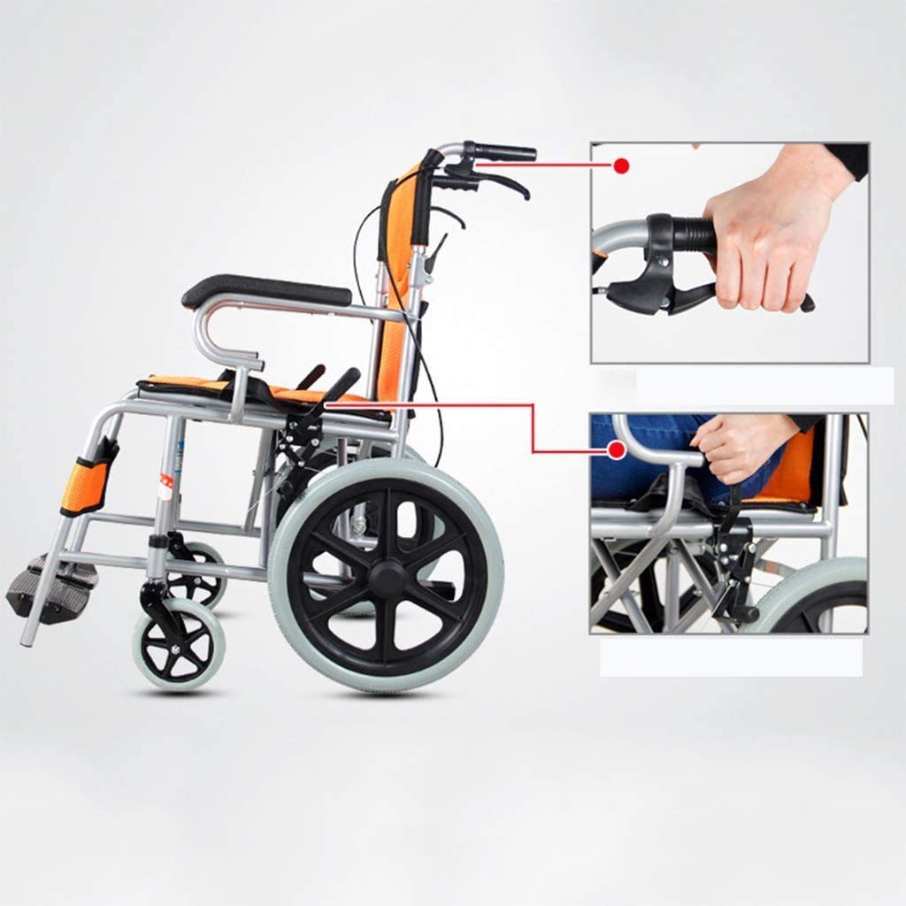 Amazon.co.jp: クッション付き自走式車椅子、自立または介護者のための 