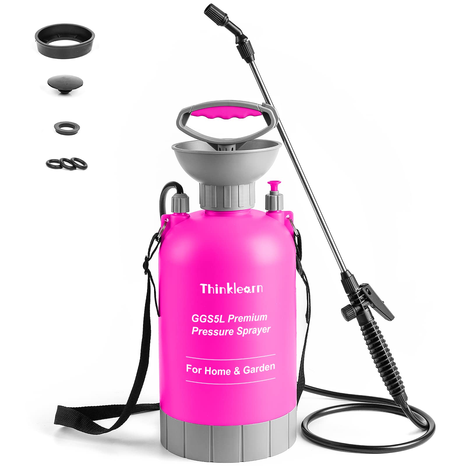 Buy Pump Sprayer 1.35 Gallon, ThinkLearn Pressure Sprayer in Lawn
