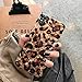J.west Compatible with iPhone Xs Max Case 6.5 inch, Luxury Sparkle Bling Cheetah Print Crystal Clear Soft TPU Silicone Protective Phone Case Back Cover for Girls Women for Xs Max (Leopard)