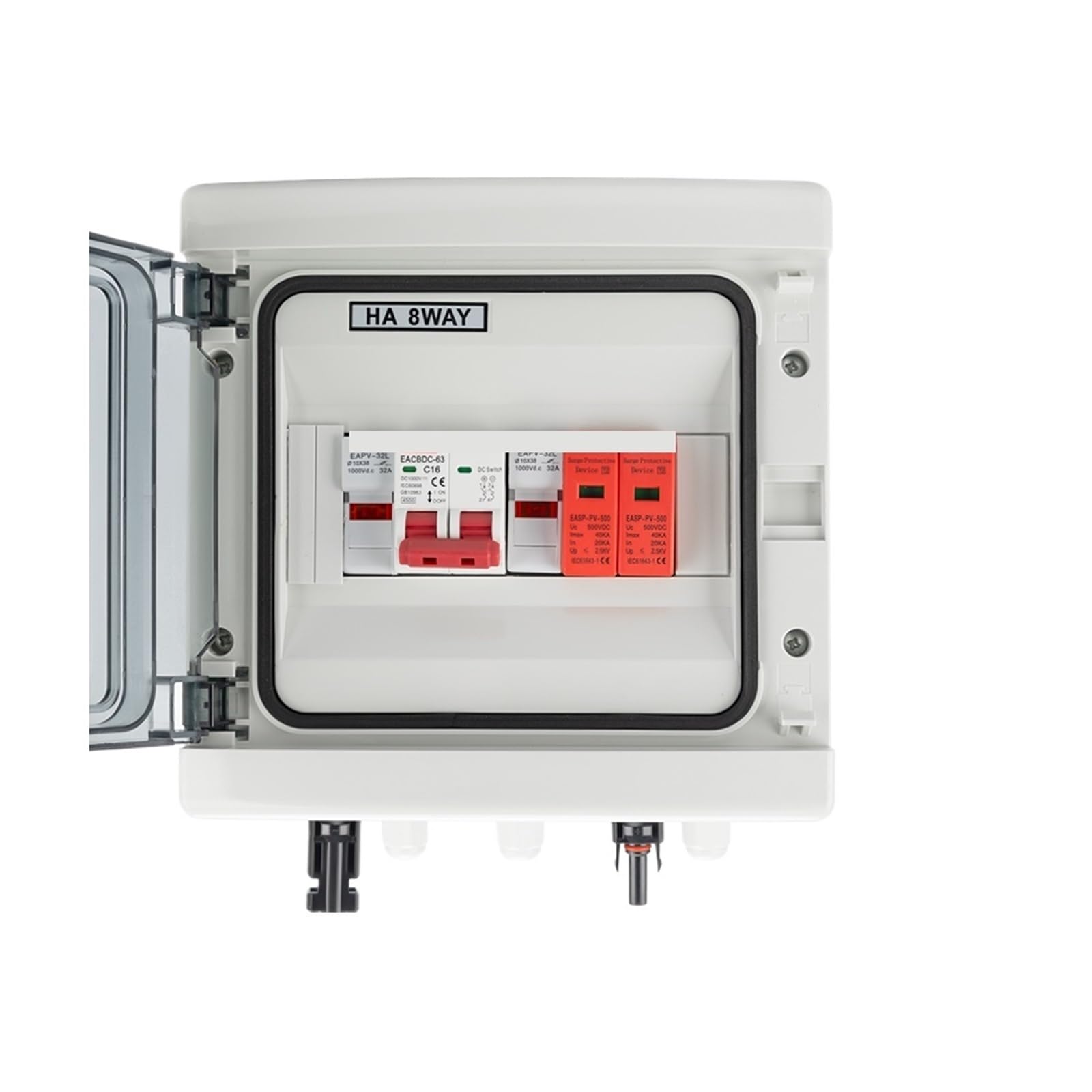 Boîtier de combinaison PV solaire 500V protection foudre
