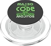 All I Do Is Write Code And Crave Mojitos Nerd Life PopSockets PopGrip for MagSafe