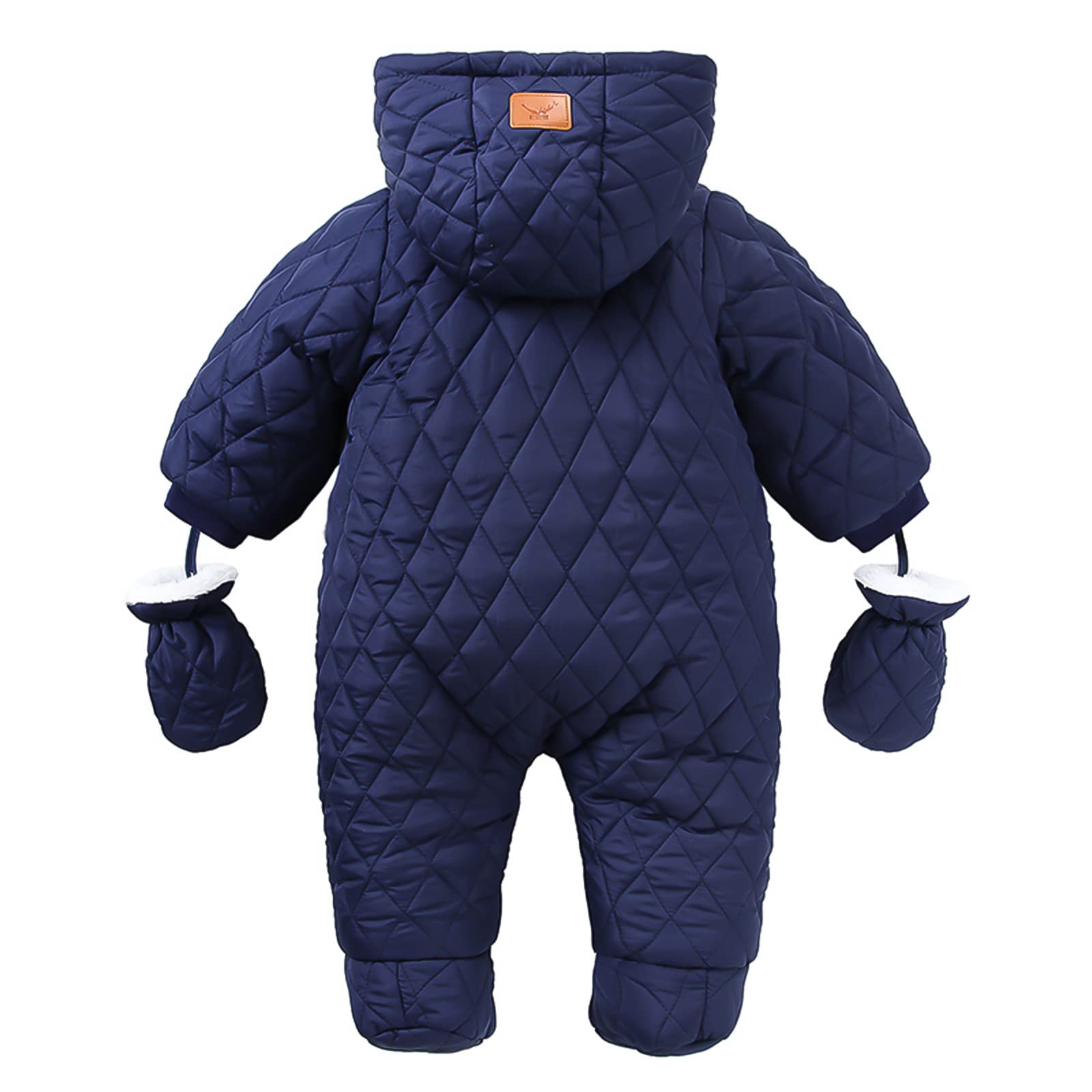 IBOBOOM Baby Snowsuit Winter Clothes Newborn Infant Boy Snow Wear Bibs Suit 3-6-9 Month