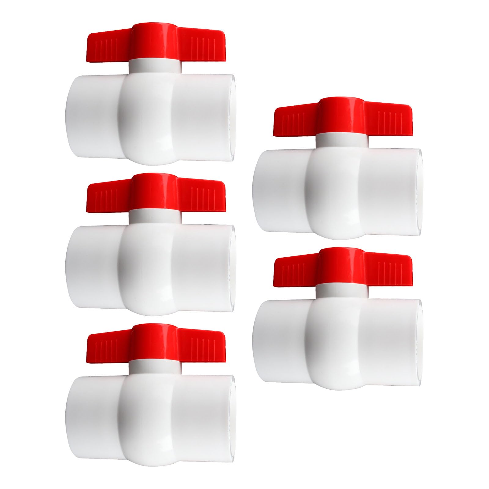 Vanne multifonction lot de 5 en PVC robuste avec poignee ergonomique en T