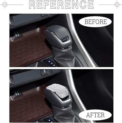 Miniatura 2 de 1797 Bling - Cubierta para pomo de palanca de cambios para Toyota RAV4 Highlander Venza, accesorios para palanca de cambios, tapa de palanca de