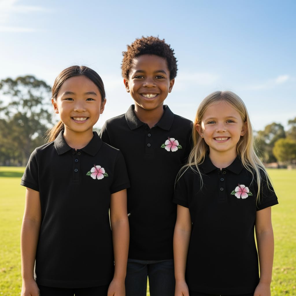 Girls' My Bow Polo Pique T-Shirt