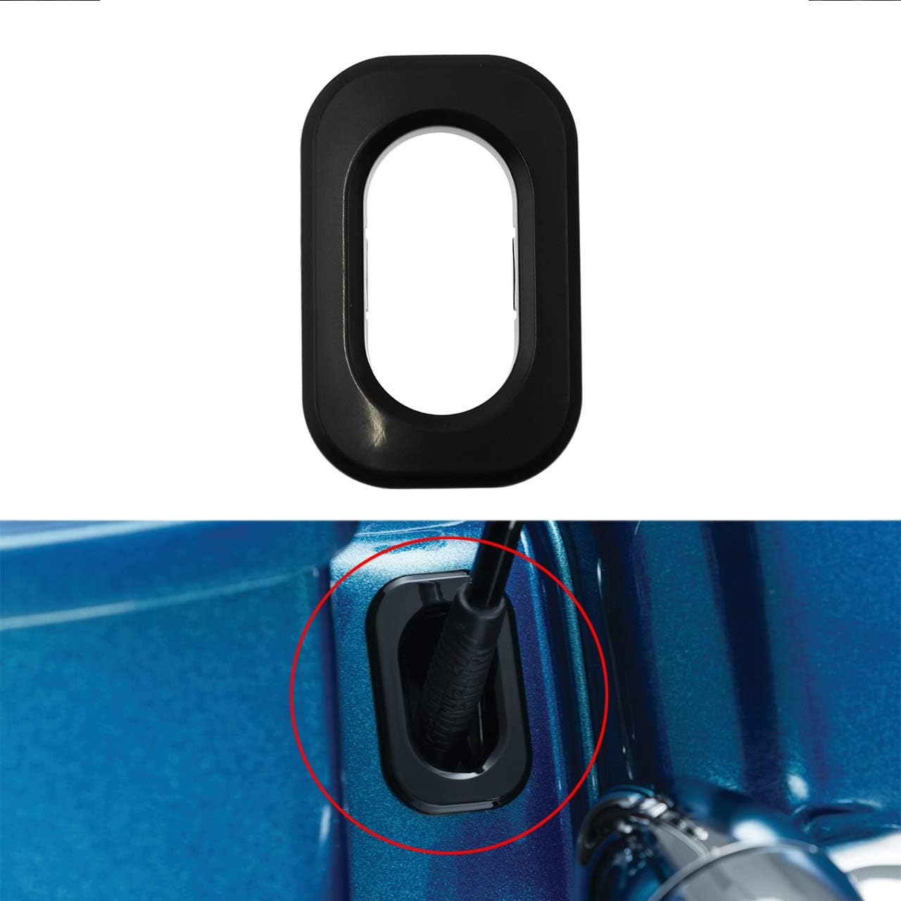 Motorcycle Accent Antenna Housing Hole Cover Fit for Harley Touring Street Glide Road Glide Road King 2006-2022 Black