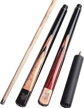 Snooker Cue Stick with Case 9.8mm Tip Canada Ash Shaft Brass Joint Billiard Cue Kit Snooker Stick KitE,9.8mm