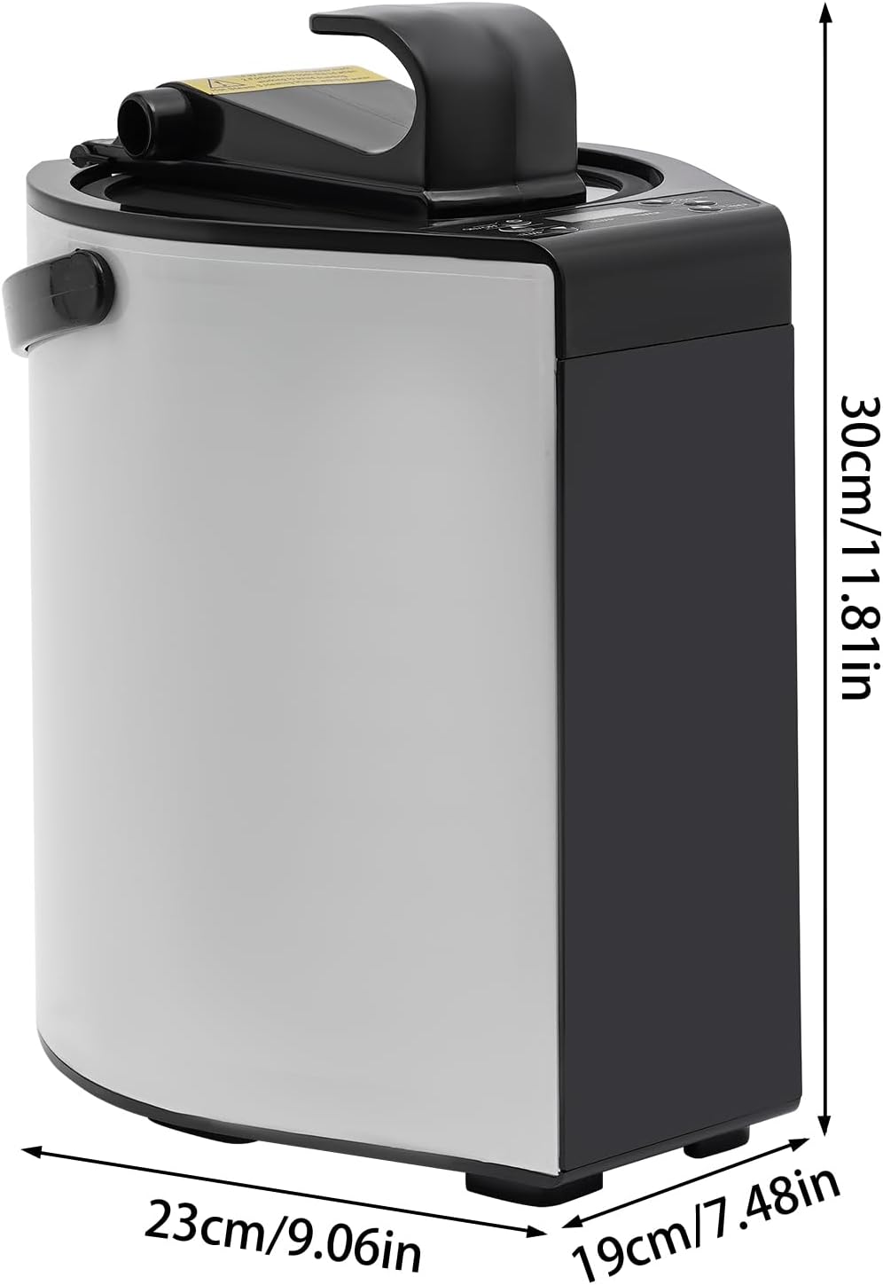 Xuthusman 800W 3L Portable Sauna Steamer Pot Personal Home Spa Steam Generator Fumigation W/Steam Hose and Herbal Box for Shower Bath SPA(3L 800W White)