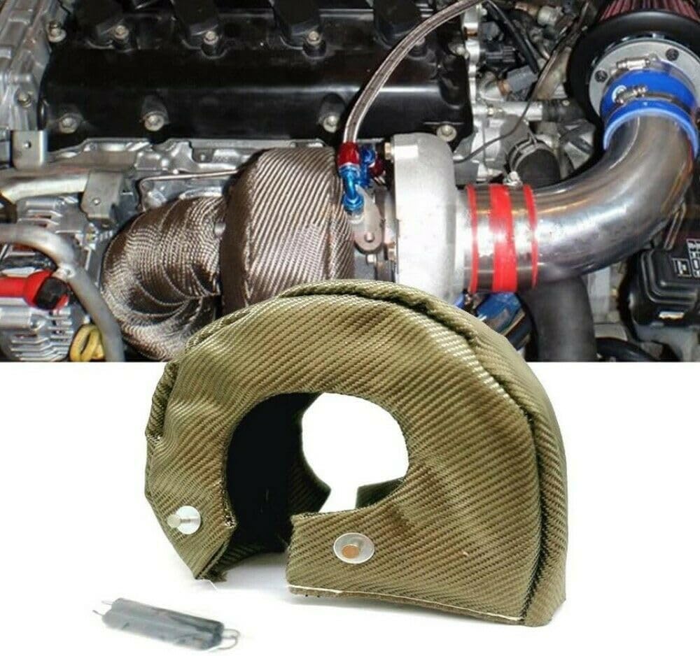 t3 turbo blanket Titanium turbo blanket t3 for T25 T28 GT25 GT28 GT30 GT32 GT35 CT26 Turbine Housing with Locking Springs (Titanium)