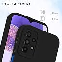 Pikkme Samsung Galaxy A23 4G / A23 5G Back Cover Soft Matte Liquid Silicone TPU | Camera Protection | Shockproof Slim Back Case for Samsung Galaxy A23 4G / A23 5G (Black) gallery image