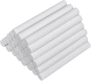 Paquete de 100 mechas humidificadoras de fácil instalación, varillas de algodón, textura de esponja, adecuadas para uso doméstico y de oficina
