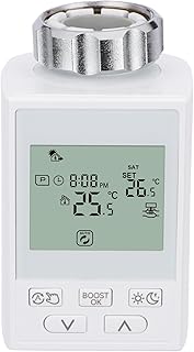 Wengart Smart Home Heizkörperventil WG359, 2,4 GHz WiFi Tuya APP, Programmierbares TRV zur Temperaturregelung in Mehreren Räumen, Alexa Google Home-kompatibles Thermostat