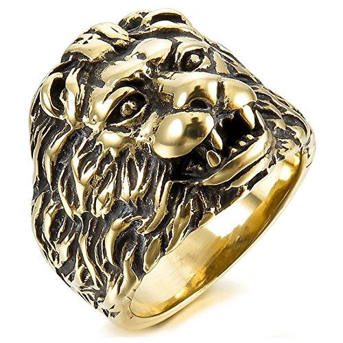 Uomo Anello - SODIAL(R) Uomo Acciaio Inossidabile