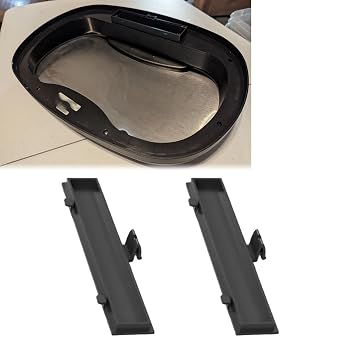 2 Pack Battery Compartment Lid Cover Compatible with Ninestars 13 Gallon Automatic Kitchen Trash Can WM-50-13 Replacement Covers