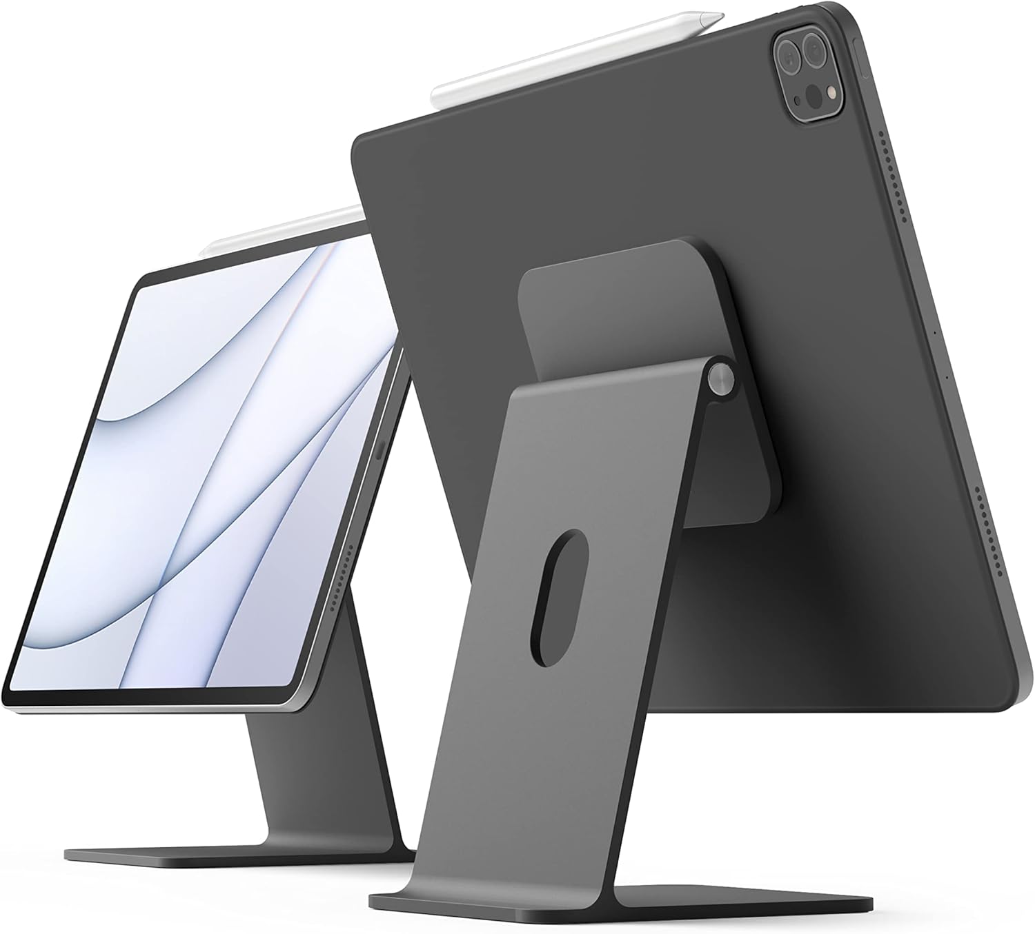 elago Premium iPad Magnetic Stand Designed for iPad Pro 12.9"(5th,4th Gen), 11"(3rd,2nd Gen), Air 10.9"(5th,4th Gen), Mini 8.3"(6th Gen, A17 Pro), 10.9"(10th Gen) [Dark Grey]