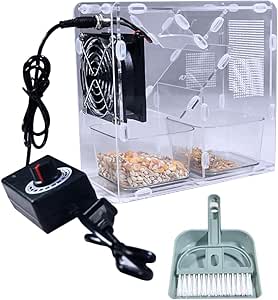 Bird Seed Cleaner Machine with Adjustable Speed Fan and Dual Granaries