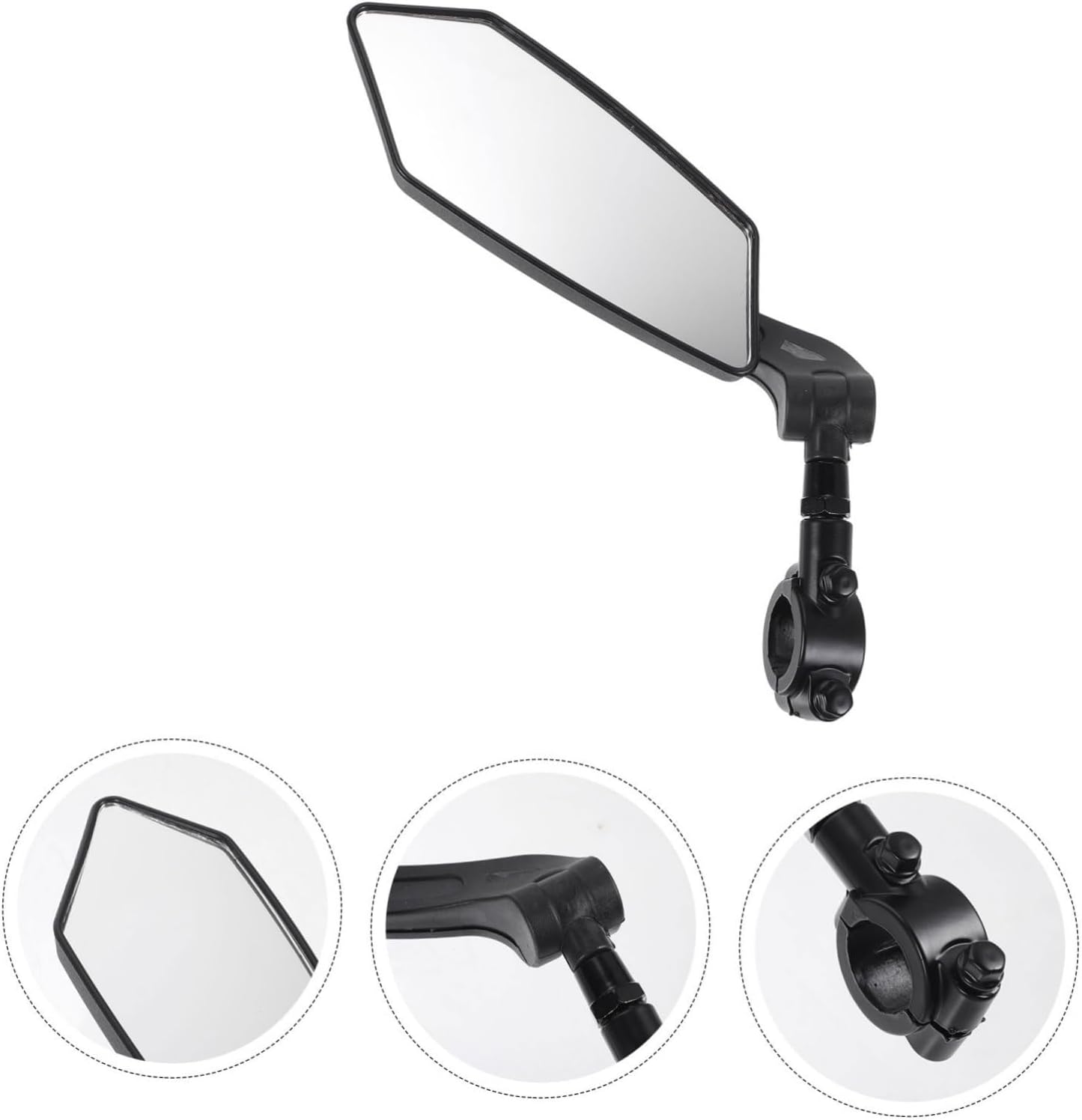 BESTonZON 3pcs Mirror for Handlebars Rear View Mirror Angle for Road and Mountain Lightweight and Easy to Install Cycling Accessory