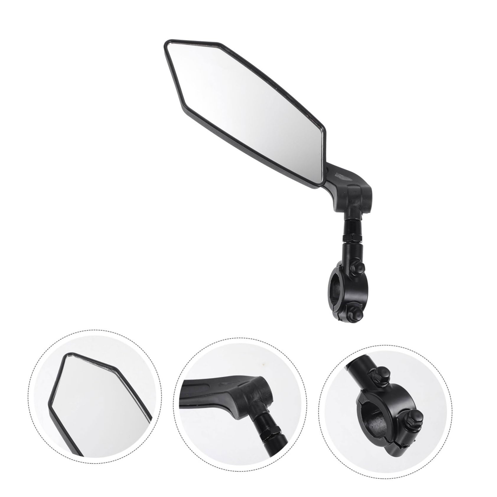 Kisangel 5 Pièces Rétroviseur de Vélo Arrière à Large Angle pour Vélo de Montagne Miroir de Sécurité Accessoire de Cyclisme Compatible Plupart Modèles