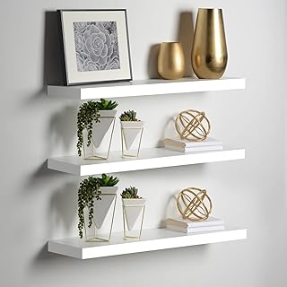 Floating Shelves Wall Mounted,Storage Wall Shelves Organizer Racks,Decorative Wall Shelf,Modern Decor Display Shelves with...