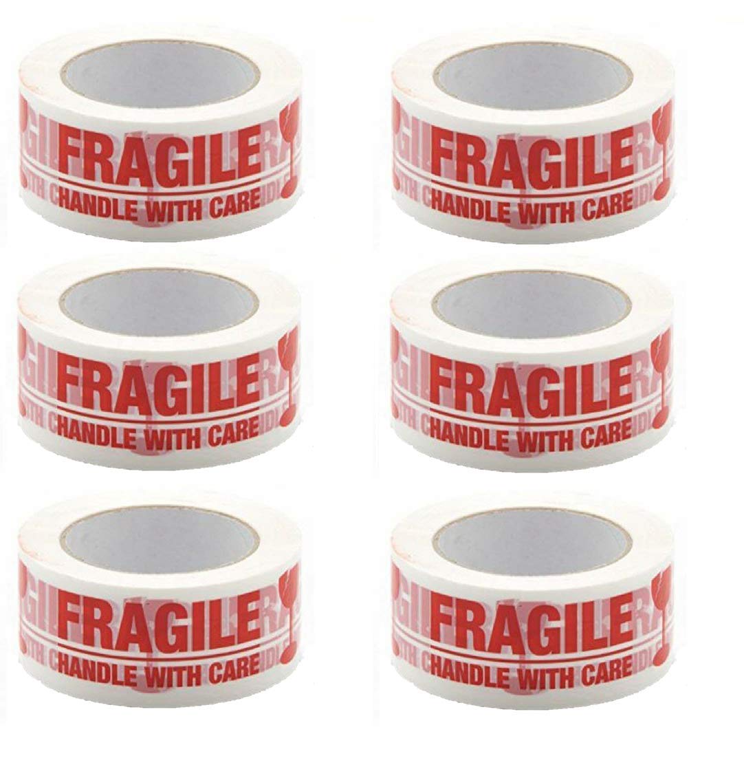 True-Ally Fragile Tape (Handle with Care) - 42 Micron Thickness, 65 Meters x 48mm / 2" Width (6 Rolls) Ideal for Industrial Packing use (B08N4TC49S) Amazon Price History, Amazon Price Tracker
