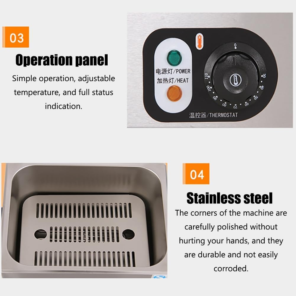 Commercial Hot Spring Egg Boiler, Egg Boiler Machine, 0-110℃ Temperature Adjustment, U-Shaped Tube Heating, Stainless Steel Material, High Capacity, for Restaurant,