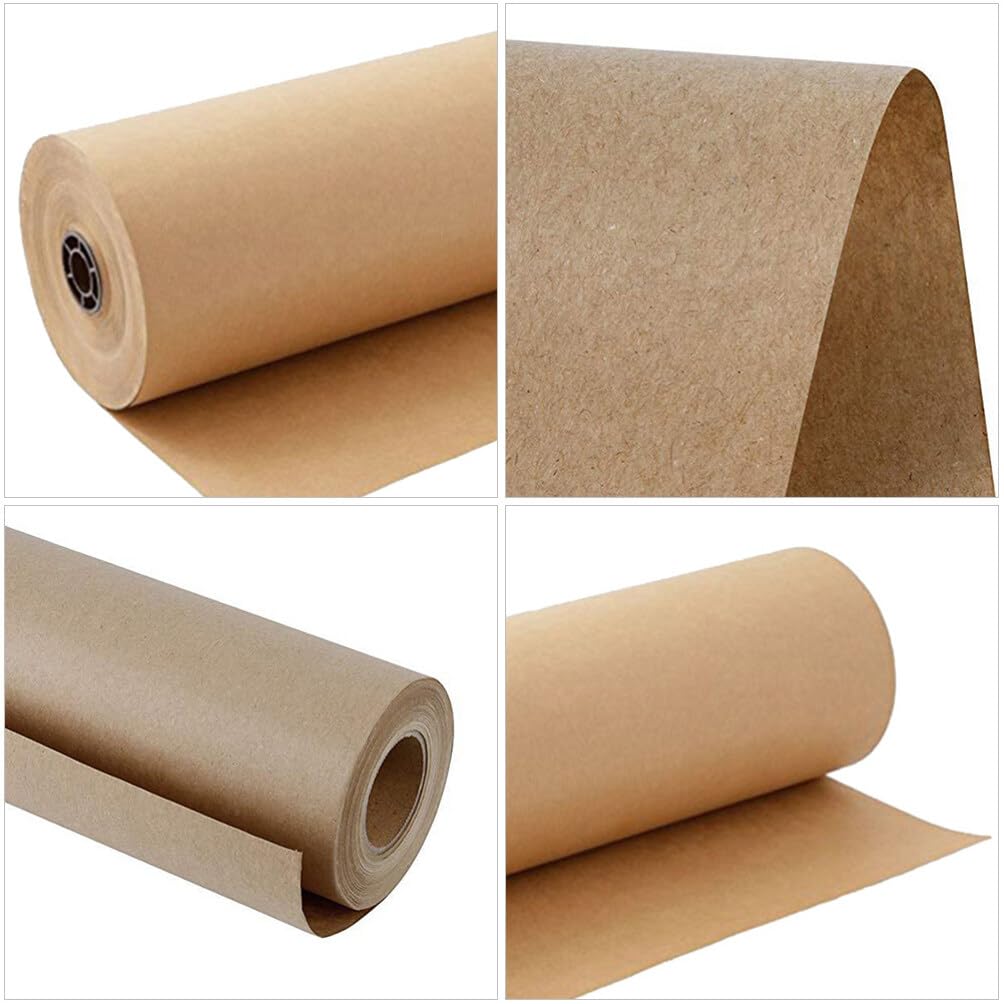 OHPHCALL 2rollen Kraft Geschenkpapier für Blumengeschenke und Bastelprojekte Geschenkpapierbögen für Feste und Geburtstage Verpackungspapier für Diverse Präsente