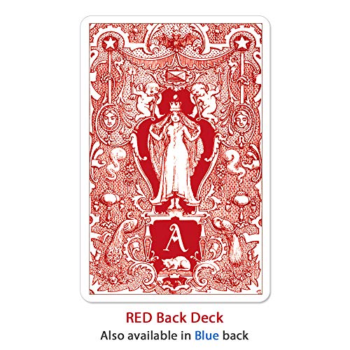 Baraja Alice In Wonderland con Dorso Rojo miniatura 6