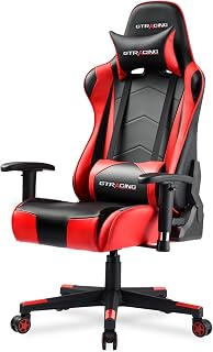 GTRACING Gaming Chair Red: Ergonomic Recliner with 155° Backrest, 3D Armrests, Lumbar & Headrest Support, 300LB Capacity