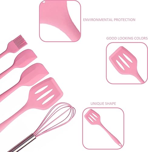 Miniatura 5 de Espátulas Silicona Resistente al Calor - Juego de Utensilios de Cocina - Herramientas de Cocina, Batidor, Cepillo. Regalo Para Mujer y Hombre