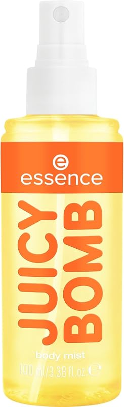 essence JUICY BOMB sweet drop body mist, Eau de Toilette, Nr. 102, Gelb, vegan, ohne Mikroplastikpartikel, ohne Konservierungsstoffe, glutenfrei, 1er Pack (100ml)