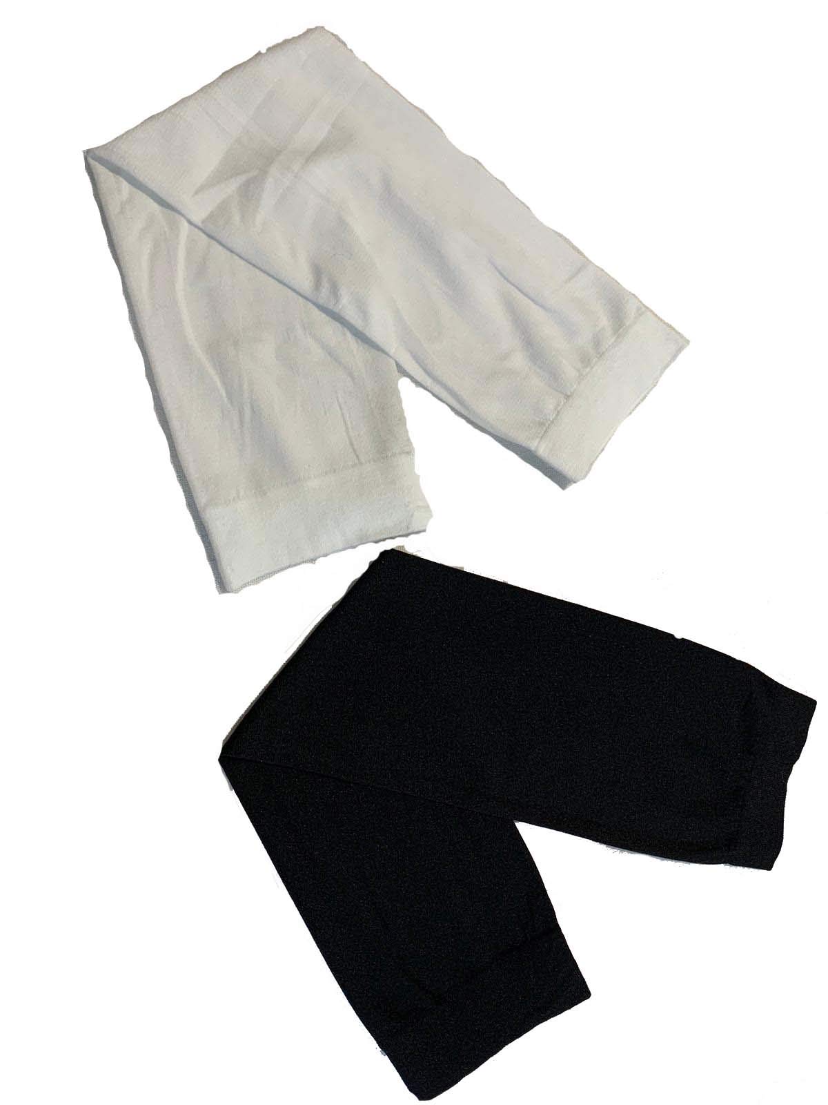 Shoes Lane 2 x BLACK & WHITE MUSLIM ISLAMIC SLEEVES GLOVES ARM COVER STRETCHY FABRIC ABAYA SLEEVES HIJAB