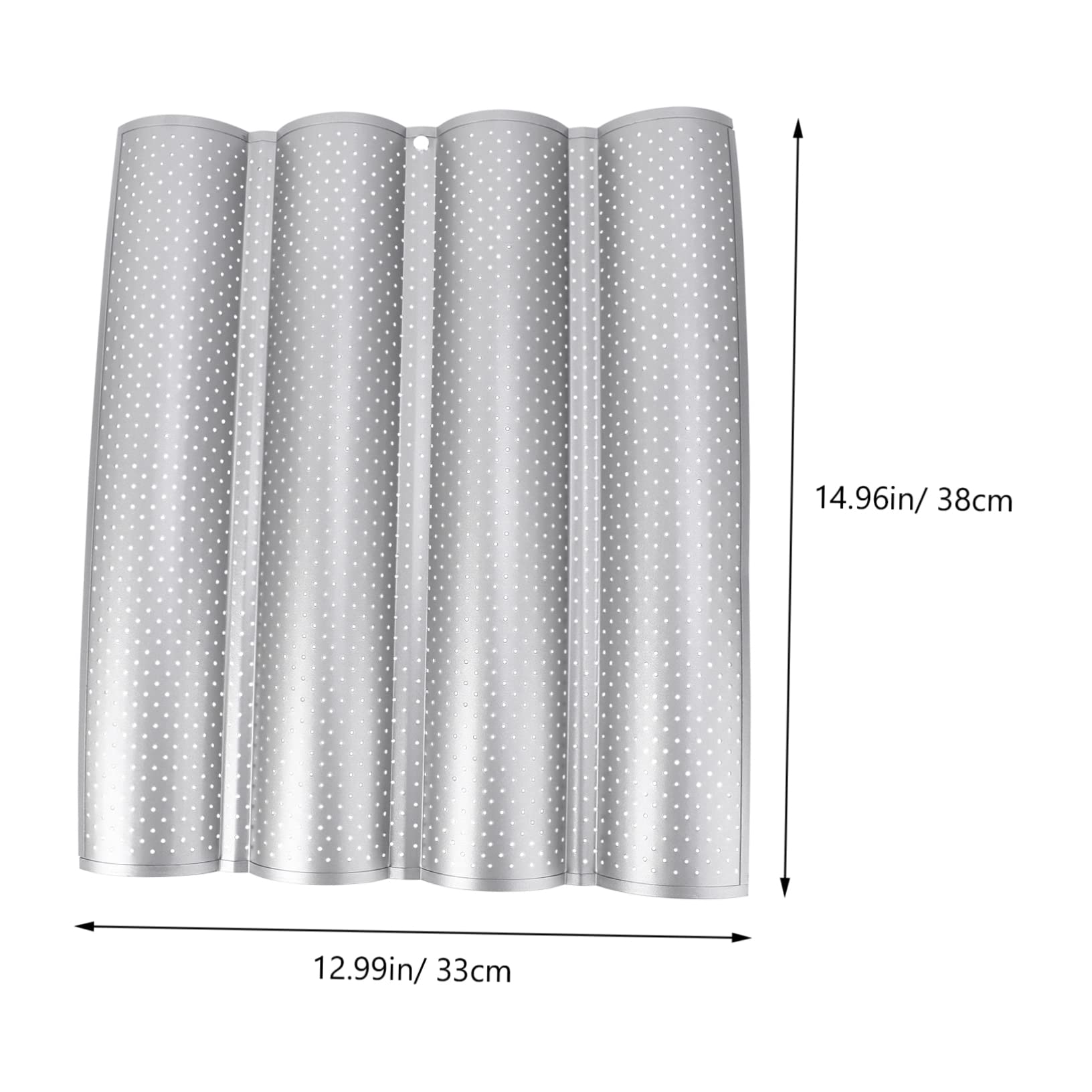 GRIRIW Wave Stick Baking Tray French Bread Pan Loaf Baking Pan Non Stick Easy to Use Clean