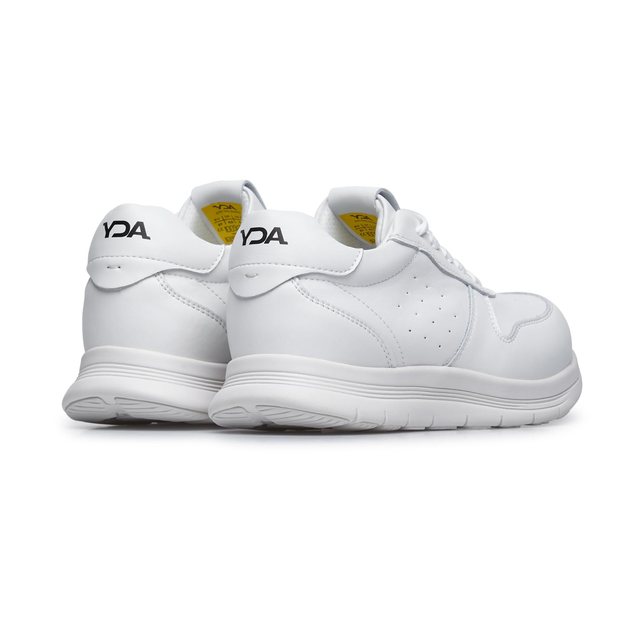 YDA Trail – Orthopädische Leder-Sneaker, Rocker-Sohle | weiches Premium-Leder, Spring System mit Energierückgabe, Anti-Slip Rocker-Sohle, Fußbett für Einlagen tauschbar, Dämpfung