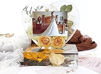 Vista 4 de Moldes de silicona en forma de corazón, marco de fotos de corazón, bandeja rectangular, moldes de resina epoxi profunda, manualidades, decoración