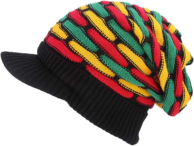 HZYFP Knitted Crochet Jamaican Rasta 