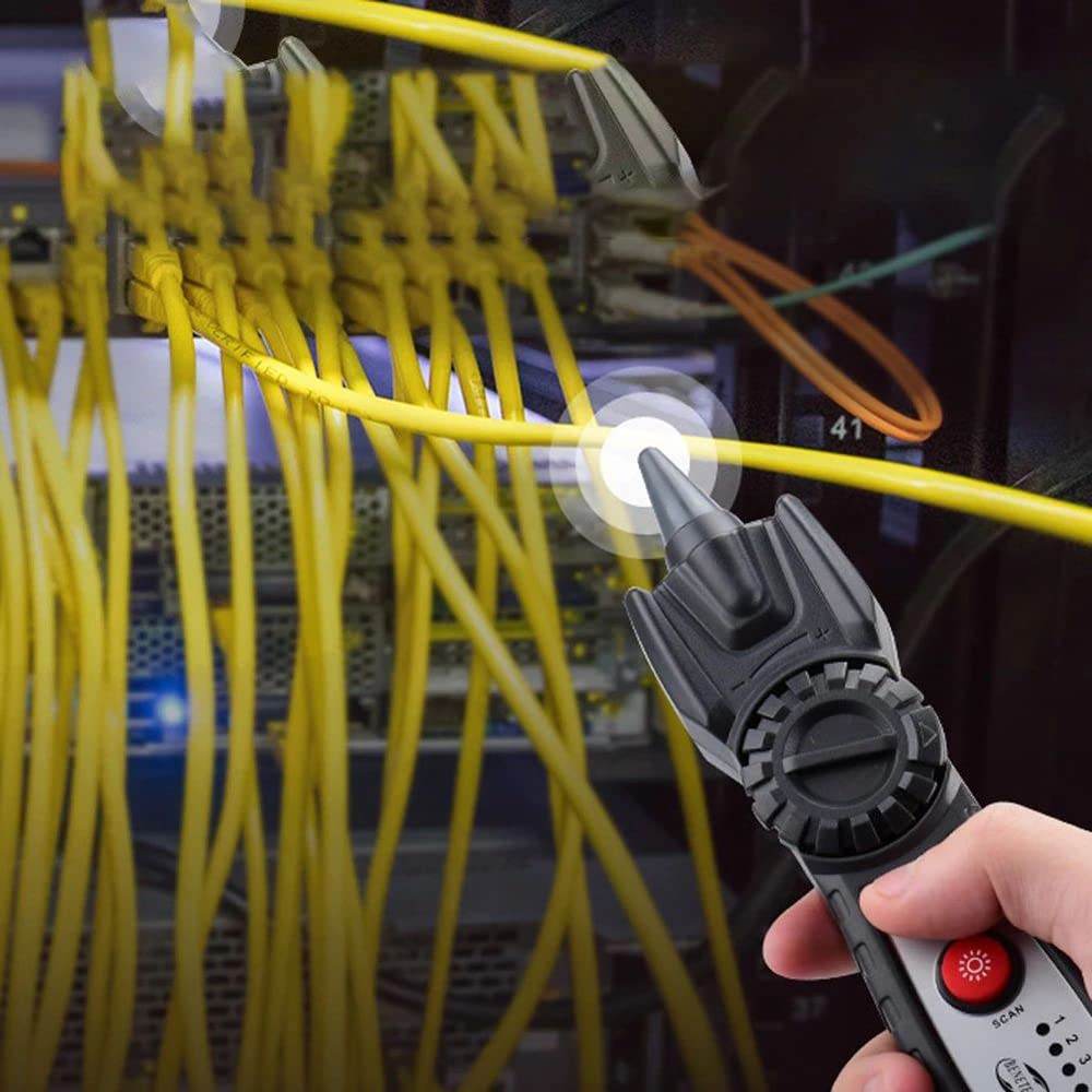 /G Detector de Voltaje GT67 Probador de Cable LAN antiinterferencias Rastreadores de Cable de Red Tóner de Cable Analizador de LAN Ethernet RJ45 RJ11 Indicador de Voltaje