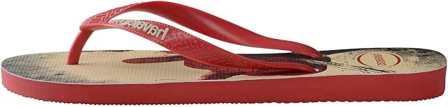 Havaianas Unisex Top Marvel Flip-Flop, Ruby RED, 8 UK
