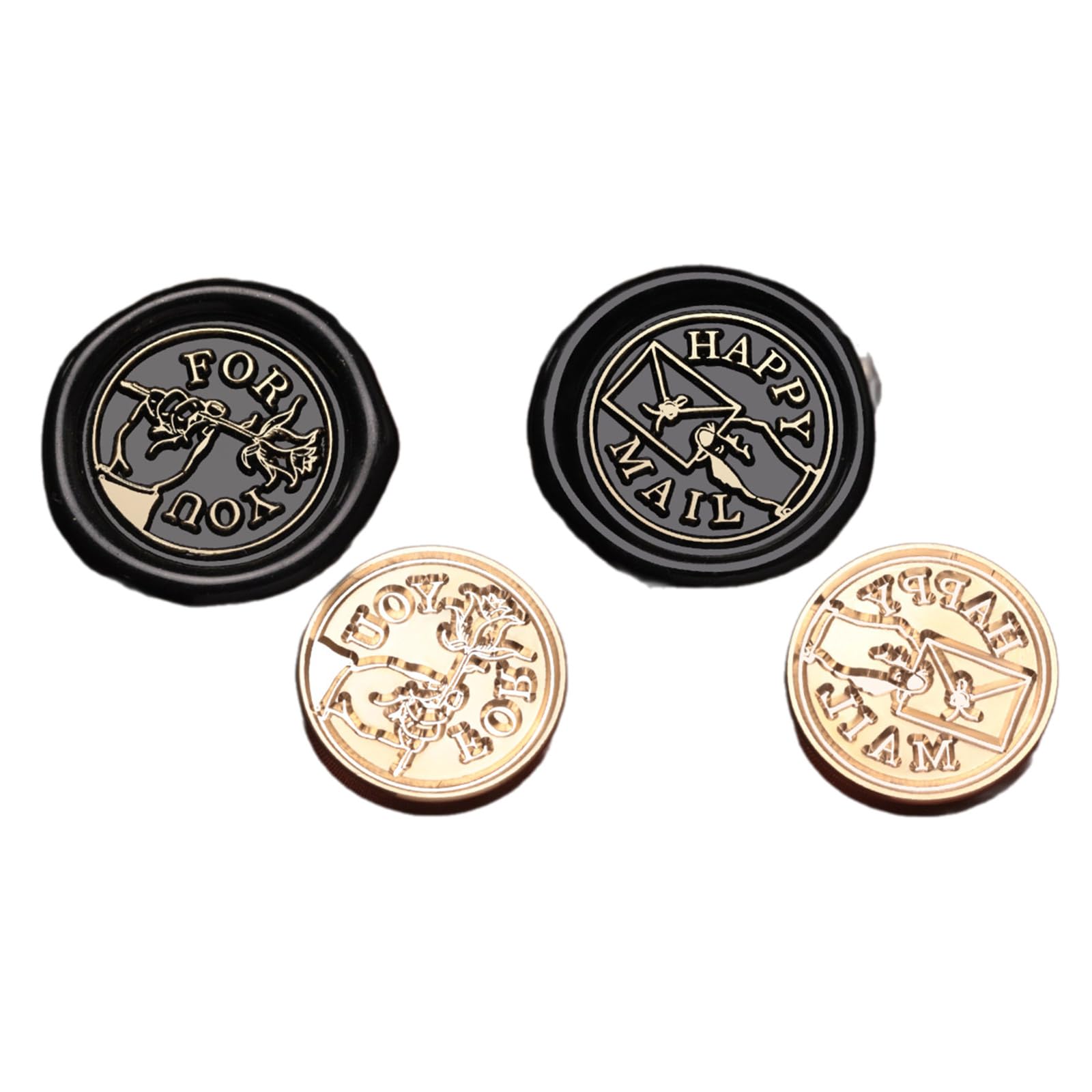 sodeber Wax Seal Stamp Head Replacement Emboss Sealings Scrapbooking Brasses Sealing Seal