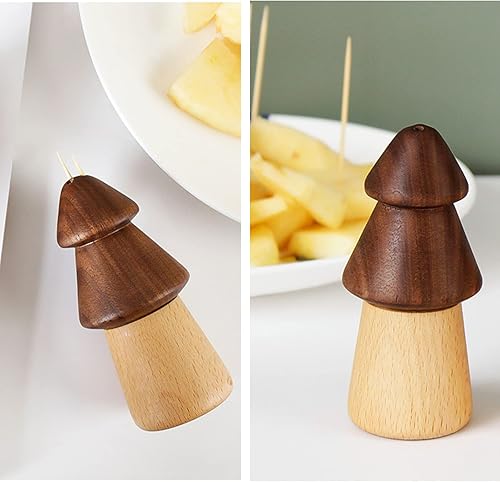 Miniatura 4 de ANYU Soporte para palillos de dientes cartucho de palillos de dientes caja de almacenamiento para mesa de té cartucho de palillo de dientes de