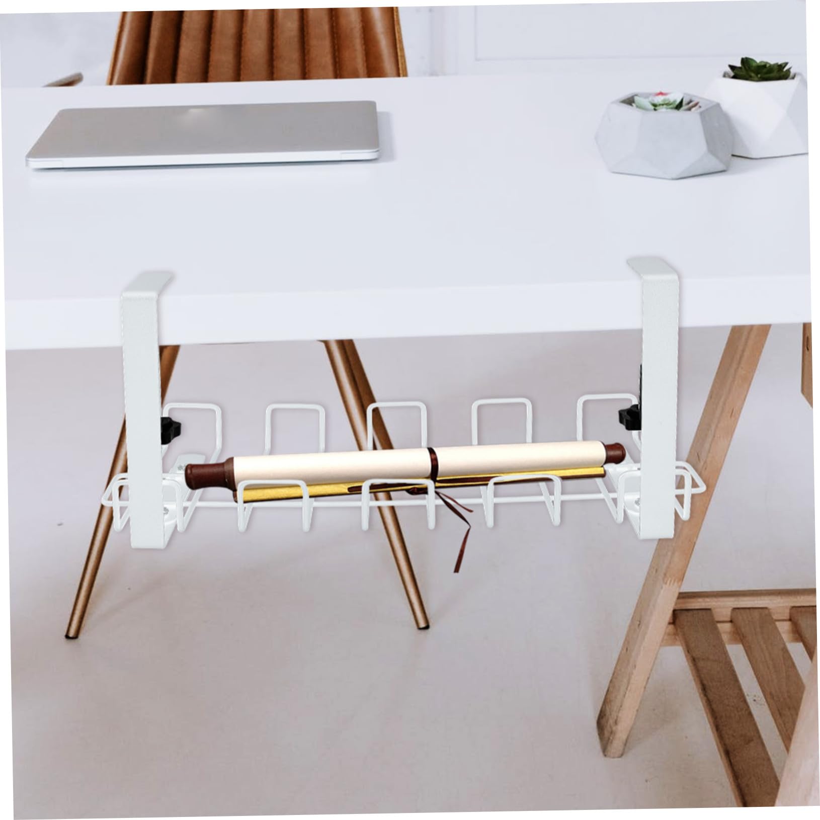 Organisateur Blanc au Acier Carbone Câbles de Bureau