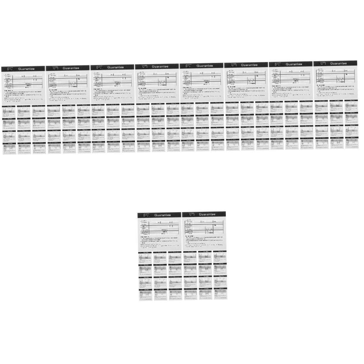 FRCOLOR 5 Set Scheda Di Degli Elettrodomestici Scheda Di Riparazione Elettrodomestici Copertura Guasti Elettrodomestici Scheda Di Inglese Carta Di 200 Pezzi * 5