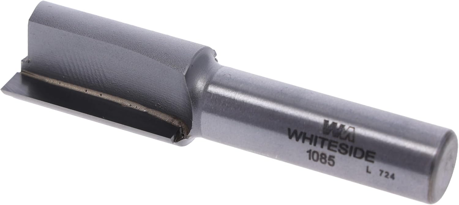 Whiteside 1085 Straight Router Bit: 3/4 Inch Cutting Diameter, 1/2 Inch Shank, 1-1/4 Inch Cutting Length