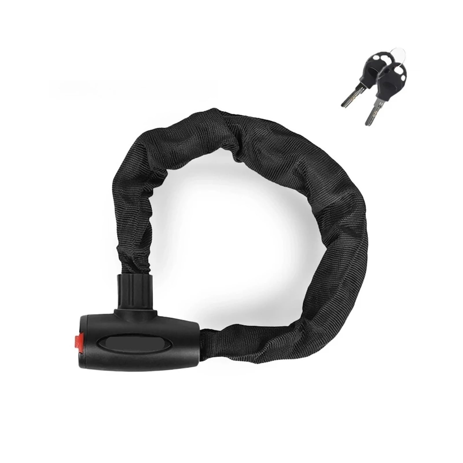 Ycenjepsaz Length 60Cm High Security Bicycle Chain Lock Portable Anti-Theft Mtb Mountain Bike Lock With 2 Keys For Scooter Electric Bike(Length 60Cm)