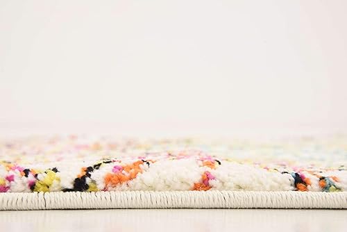 Miniatura 9 de Unique Loom colección Lyon - Alfombra abstracta y moderna, Polipropileno, Marfilrojo