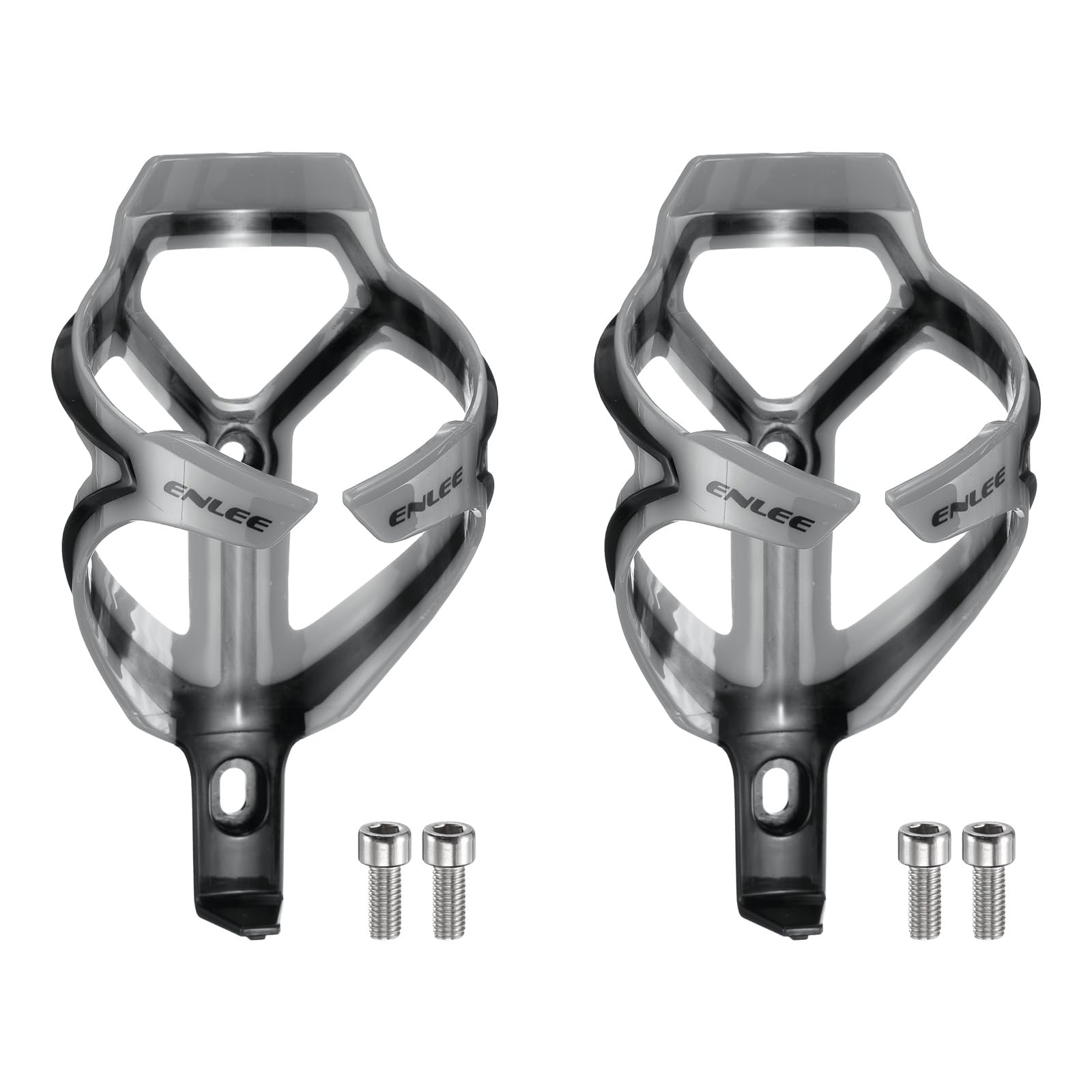 sourcing map 2pcs Bicycle Water Bottle Holder Lightweight Bike Bottle Cages Cycling Cup Holder for MTB Road Gravel, Grey